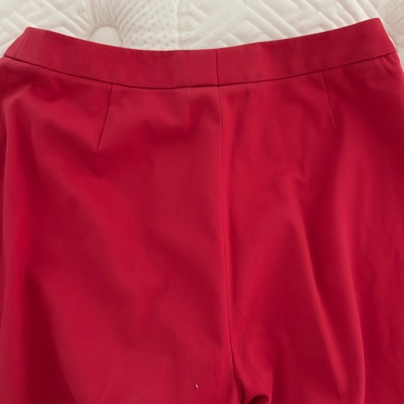 Carlisle Vintage Bold Red Flat Front Straight Leg Cotton Pants. Size 4 - Picture 3 of 10